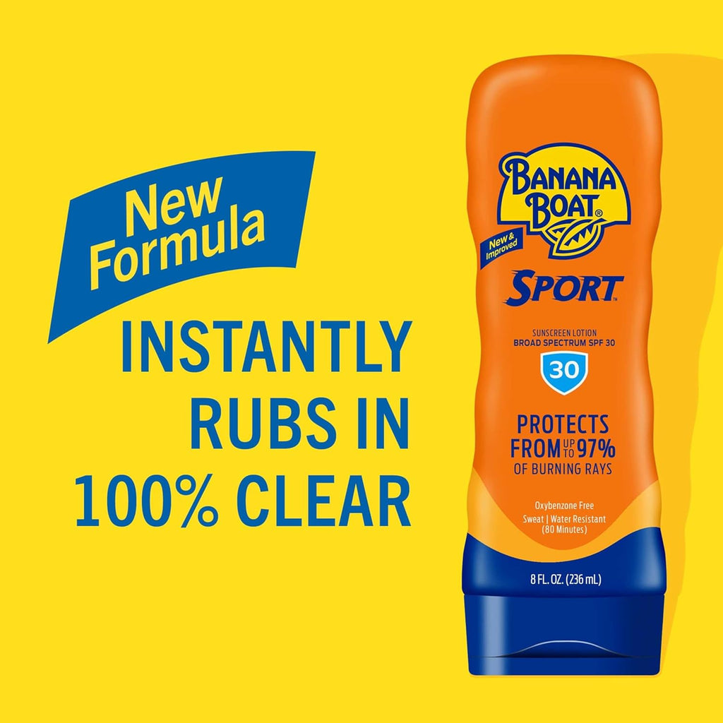 Sport Performance Lotion Sunscreens with Powerstay Technology SPF 30, 8 Ounces by