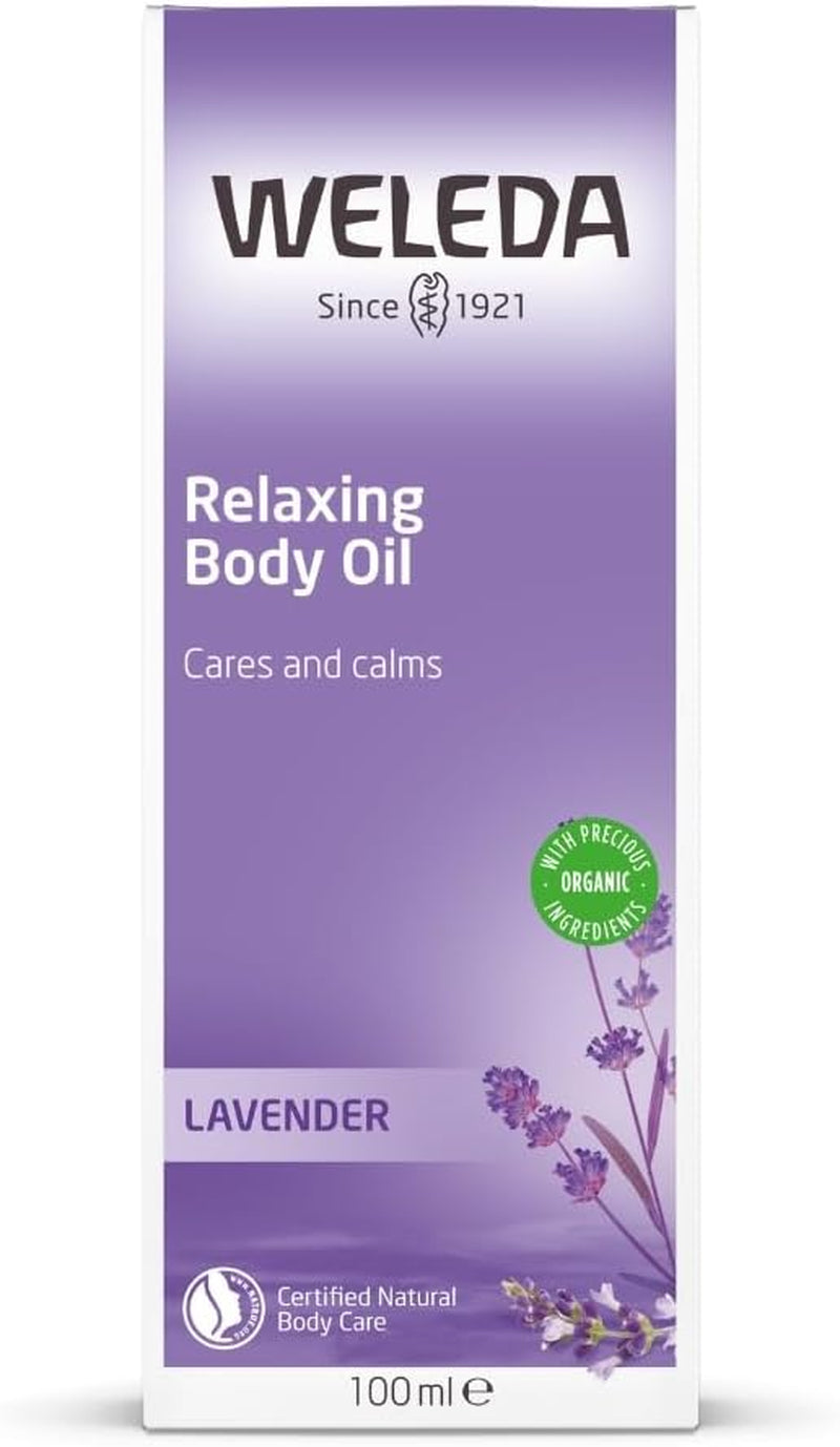 Lavender Oil, Relaxing Body Oil, Calming Massage Oil, Dermatologically Tested, 100% Certified Natural, Vegan, 100Ml